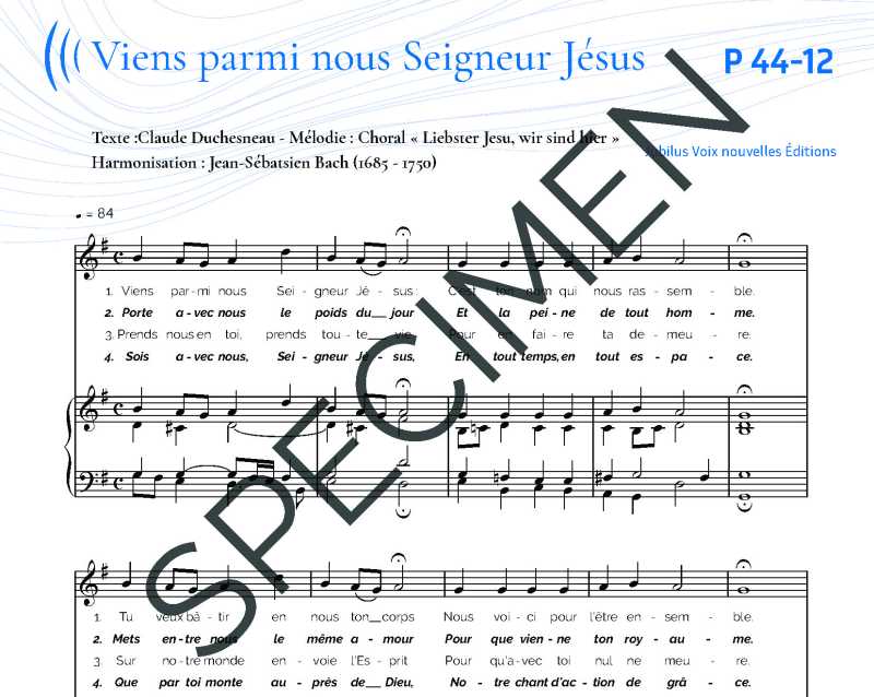 Viens parmi nous, Seigneur Jesus