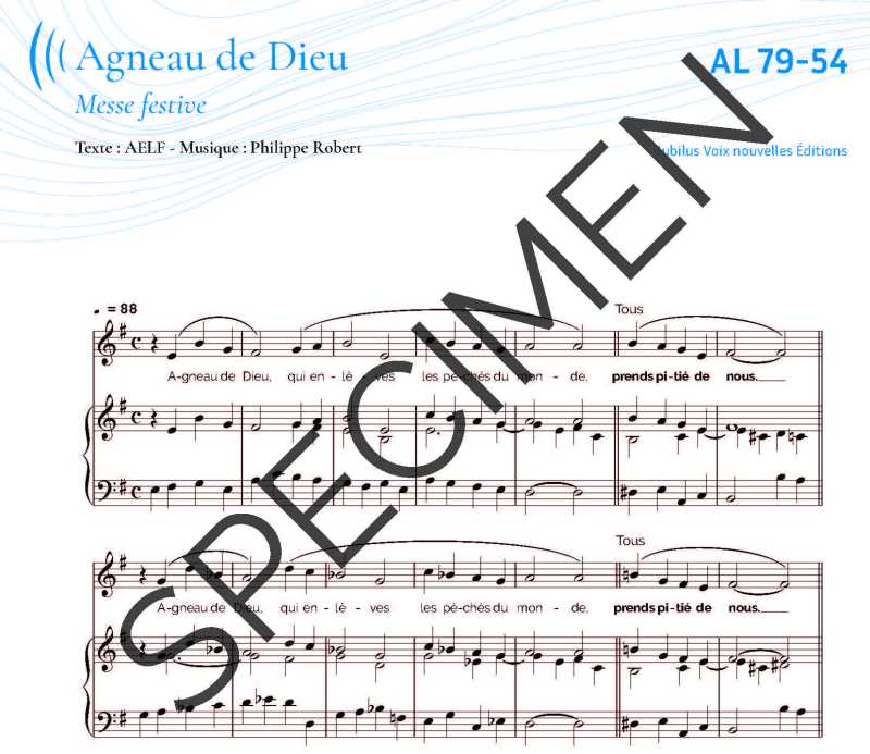 Messe festive - Agneau de Dieu