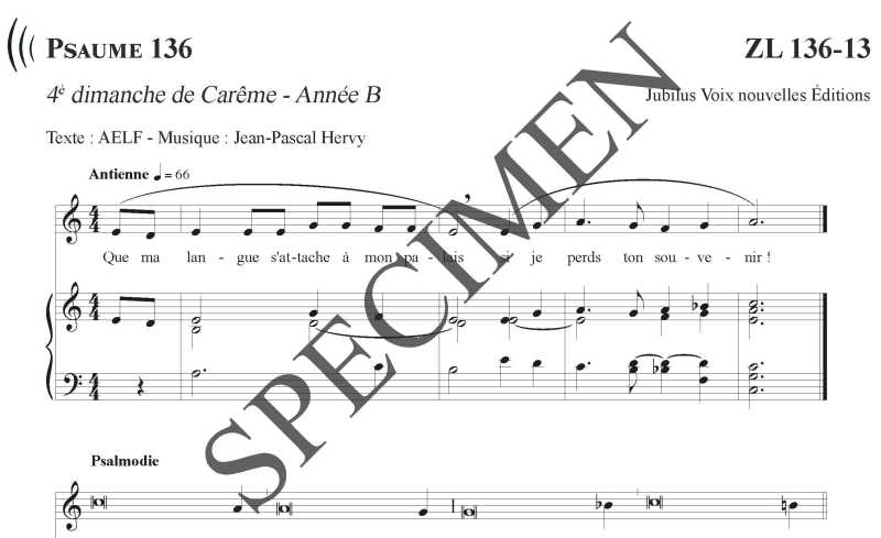 Psaume 136 - 4ème dimanche de Carême - Année B