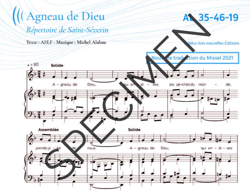 Agneau de Dieu - Alabau