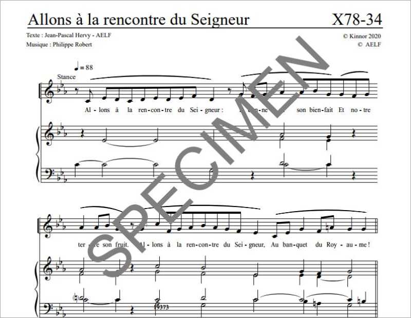 Allons à la rencontre du Seigneur