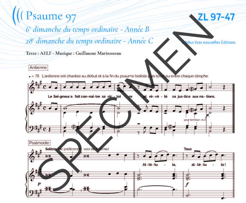 Psaume 97 - Marionneau