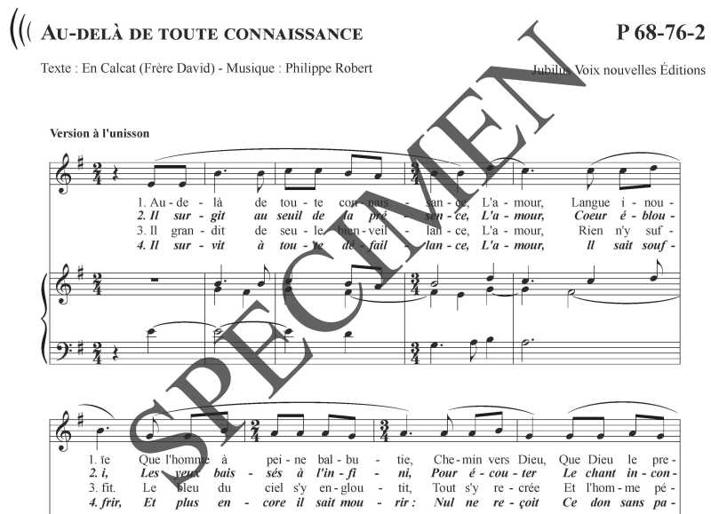 Au-delà de toute connaissance