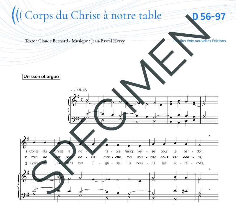 Corps du Christ à notre table