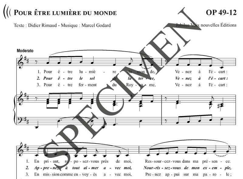 Pour être lumière du monde