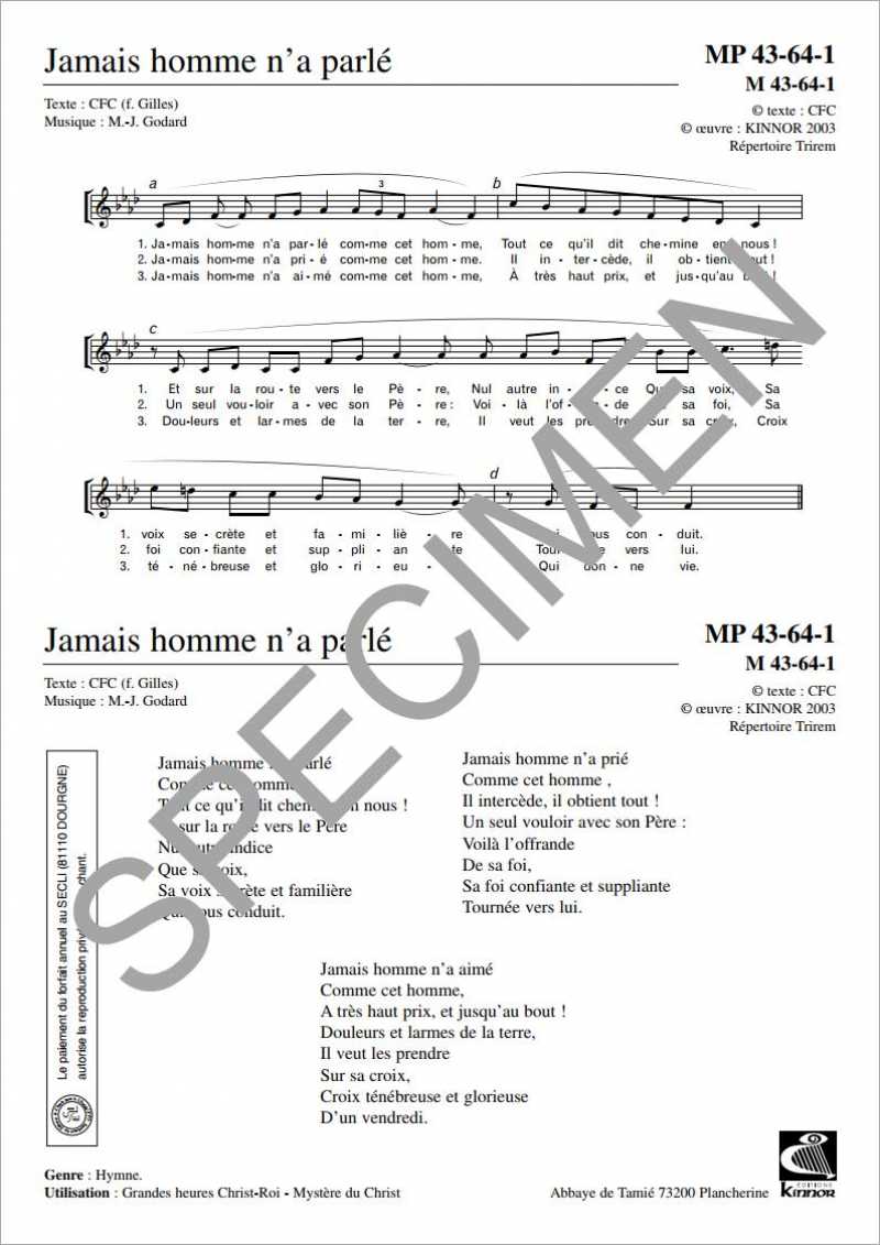 Jamais homme n'a parlé