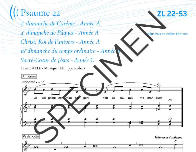 Psaume 22 - Robert