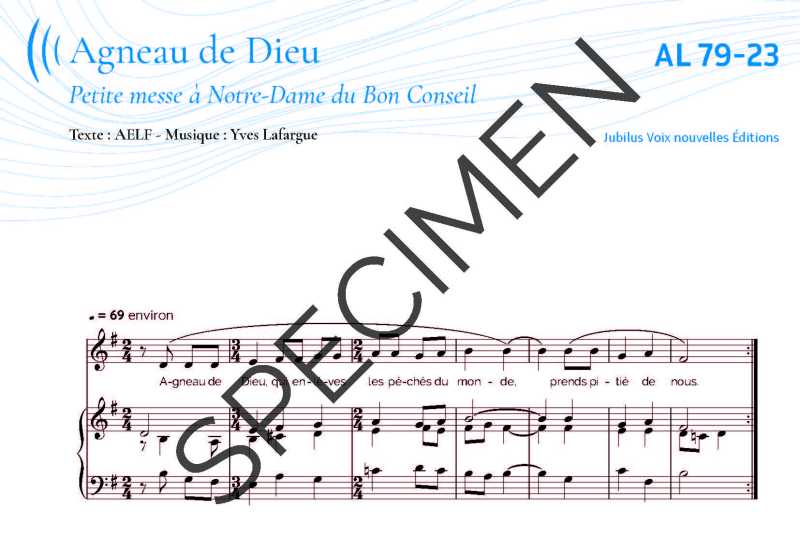 Petite messe à Notre-Dame du Bon conseil - Agneau de Dieu