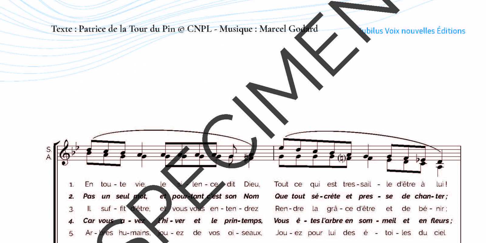 En toute vie le silence dit Dieu