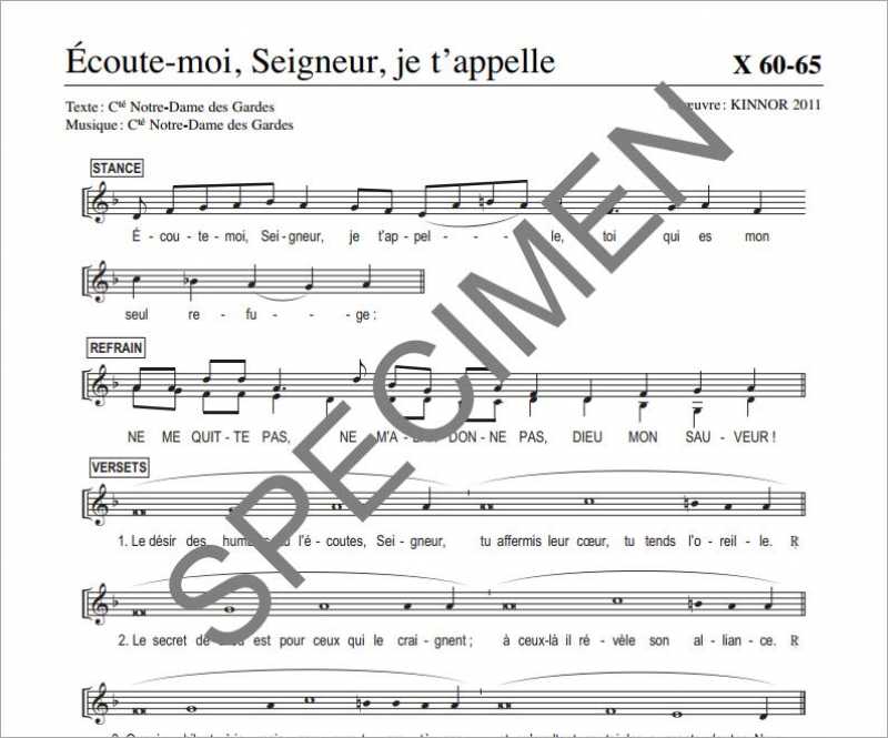 Ecoute-moi, Seigneur, je t&#39;appelle