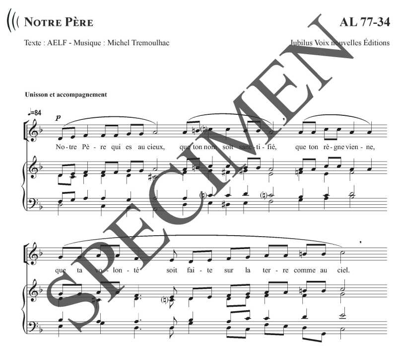 Notre Père - Trémoulhac