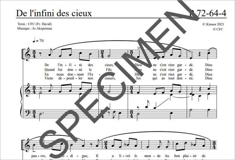 De l&#39;infini des cieux - Akepsimas