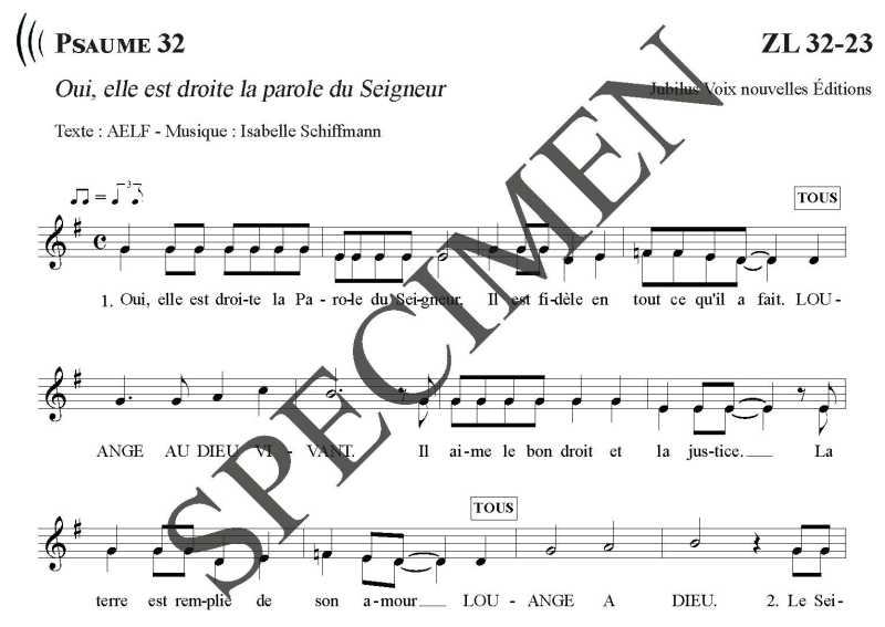 Psaume 32 - Schiffmann