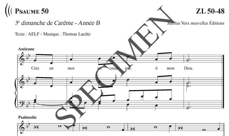 Psaume 50 - Lacôte