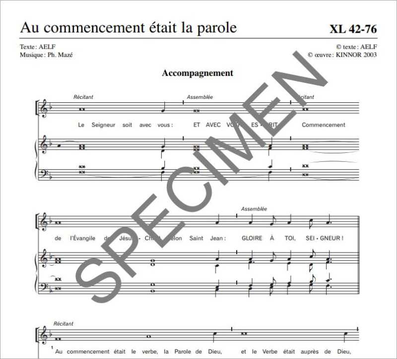 Au commencement était la Parole