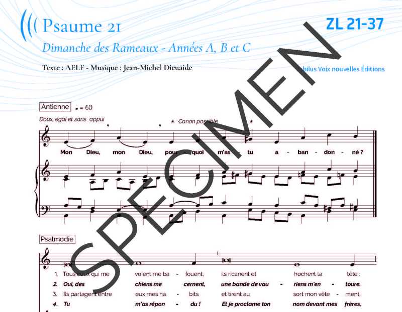 Psaume 21- Rameaux et Passion