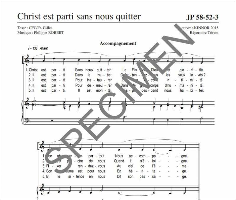 Christ est parti sans nous quitter P. Robert