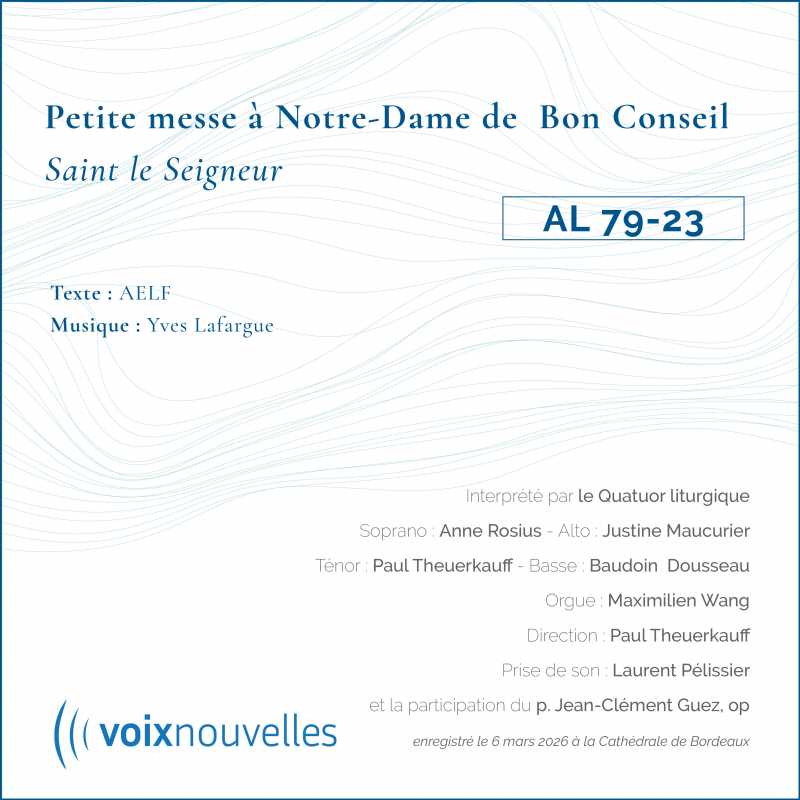 Petite messe à Notre Dame du Bon Conseil - Saint, le Seigneur