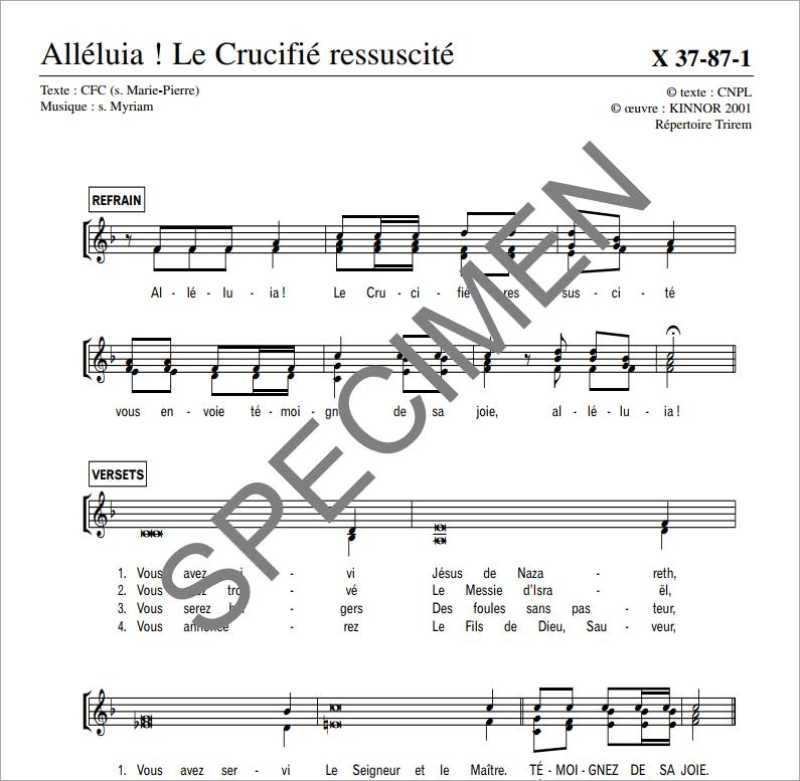 Alleluia le Crucifié ressuscité