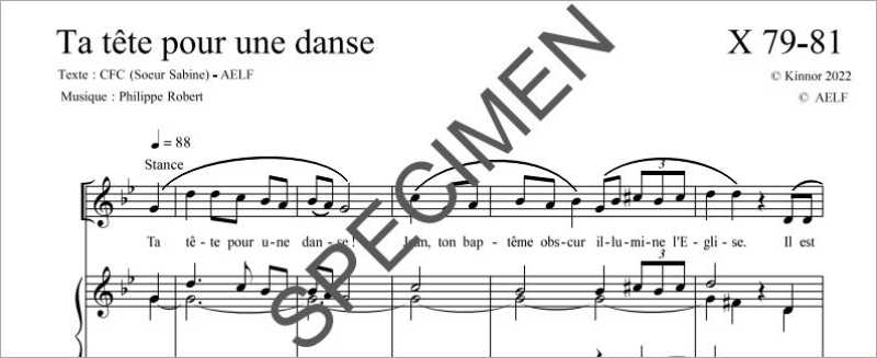 Ta tête pour une danse