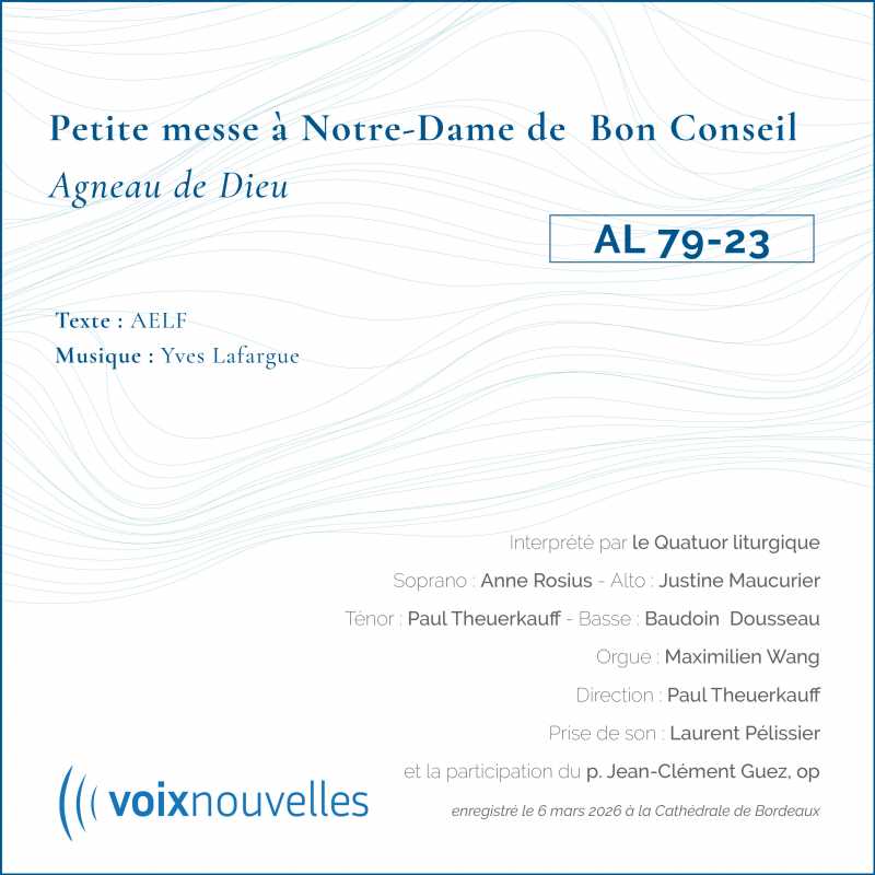 Petite messe à Notre-Dame du Bon conseil - Agneau de Dieu