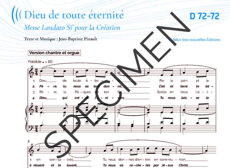 Messe Laudato Si pour la Création - Hymne après la communion