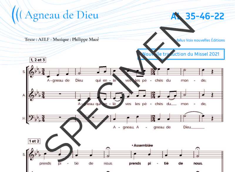 Agneau de Dieu - Mazé