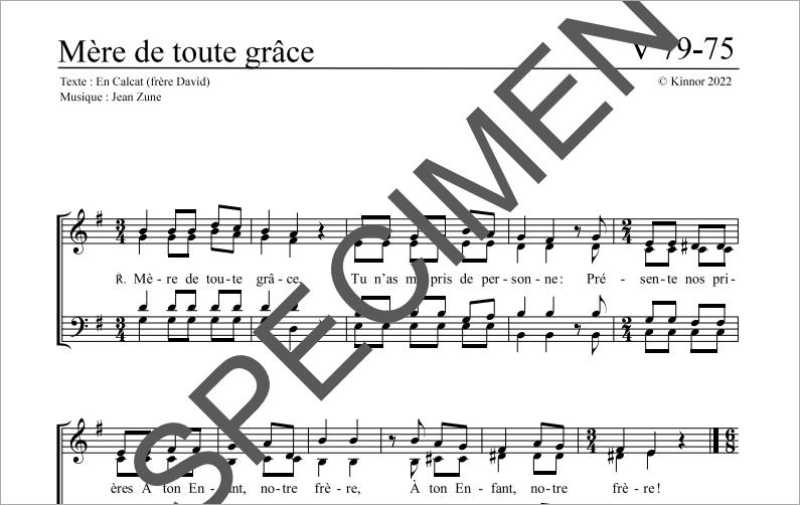 Mère de toute grâce