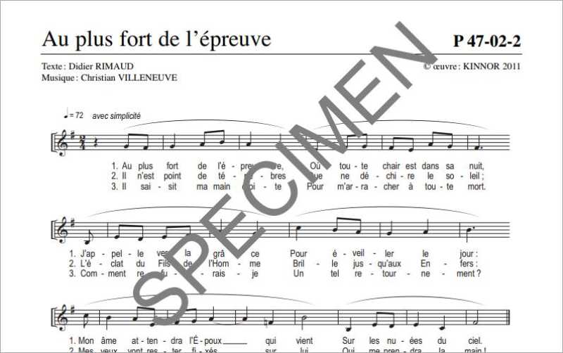 Au plus fort de l'épreuve de C. Villeneuve