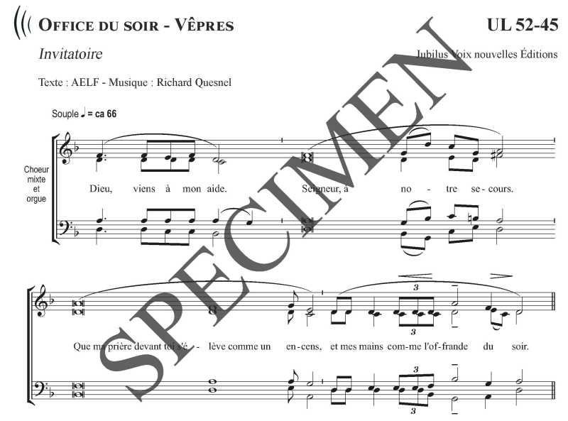 Office du soir - Vêpres