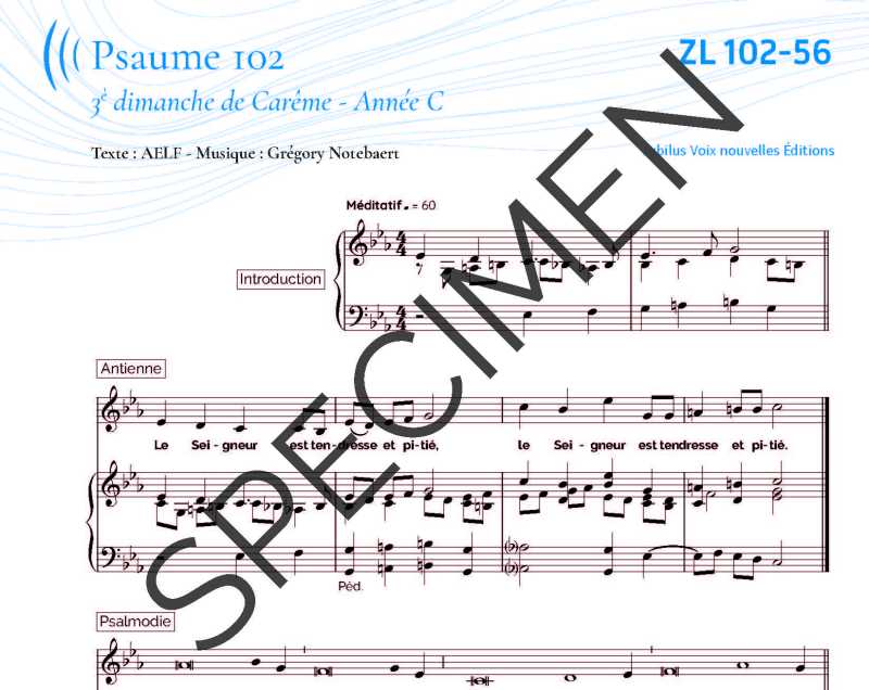 Psaume 102 - Notebaert - Carême