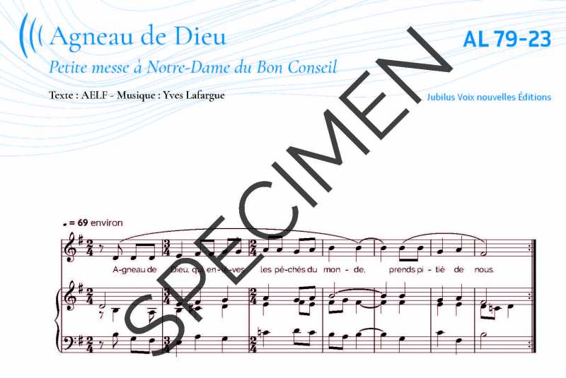 Petite messe à Notre-Dame du Bon conseil - Agneau de Dieu