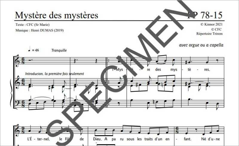 Mystère des mystères