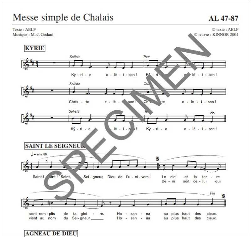 Messe simple de Chalais