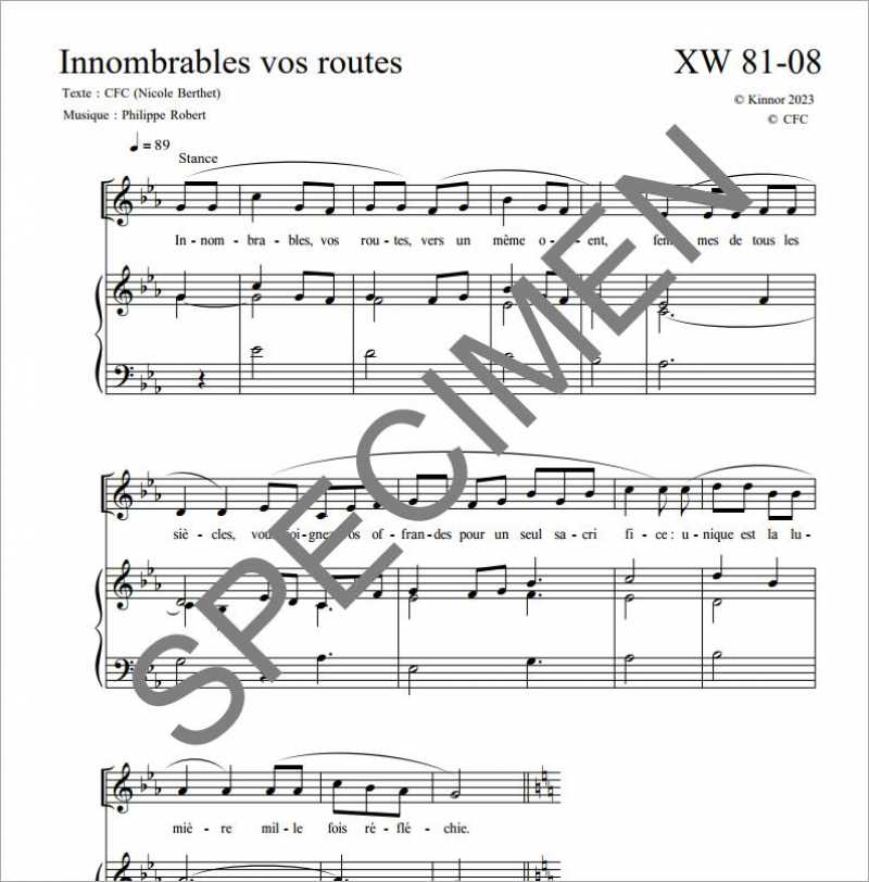 Innombrales vos routes