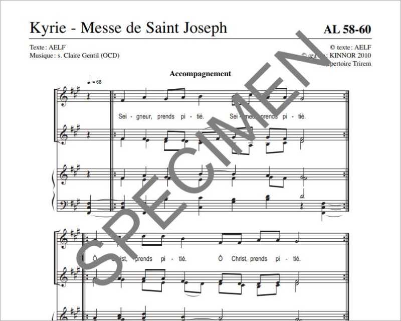 Messe de Saint Joseph - Kyrie