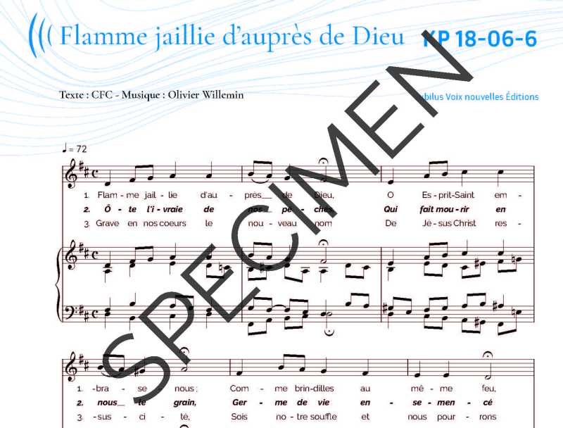 Flamme jaillie d&#39;auprès de Dieu